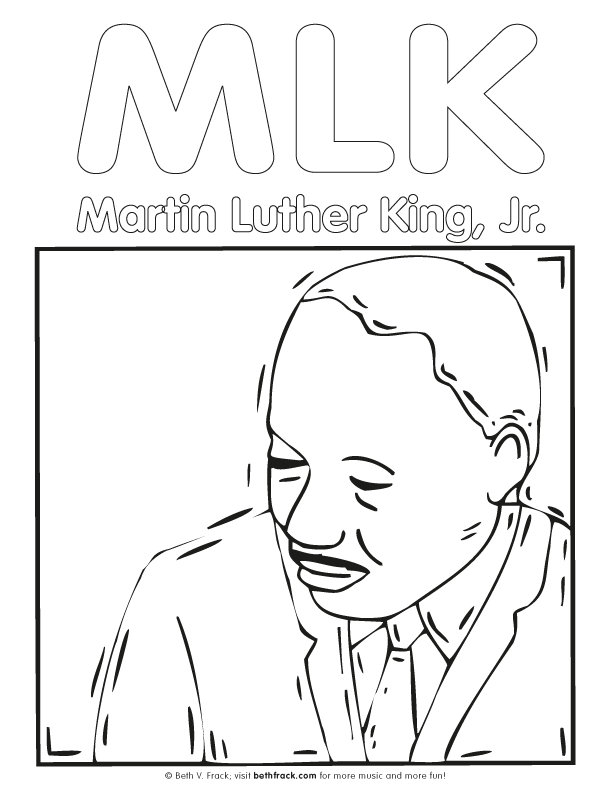 Martin Luther coloring pages